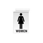 Restroom Signs Glow Women ,1 Each - Axiom Medical Supplies