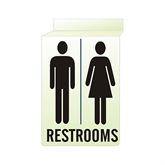Restroom Signs Glow Unisex ,1 Each - Axiom Medical Supplies