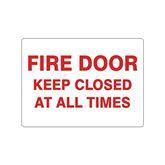 Adhesive Signs Fire Door Keep Closed At All Times • 10"W x 7"L ,1 Each - Axiom Medical Supplies