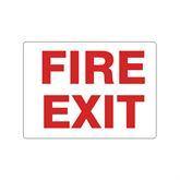 Adhesive Signs Fire Exit • 10"W x 7"L ,1 Each - Axiom Medical Supplies