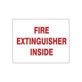 Adhesive Signs Fire Extinguisher Inside • 10"W x 7"L ,1 Each - Axiom Medical Supplies