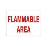 Adhesive Signs Flammable Area • 10"W x 7"L ,1 Each - Axiom Medical Supplies