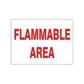 Location Signs Plastic Flammable Area Sign • 14"W x 10"L ,1 Each - Axiom Medical Supplies