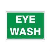 Caution and Danger Signs Aluminum Eyewash Sign • 10"W x 7"L ,1 Each - Axiom Medical Supplies