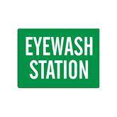 Caution and Danger Signs Plastic Eyewash Station Sign • 10"W x 7"L ,1 Each - Axiom Medical Supplies