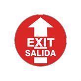 Floor/Wall Decals Bilingual Exit ,1 Each - Axiom Medical Supplies