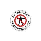 Floor/Wall Decals Authorized Personnel Only ,1 Each - Axiom Medical Supplies