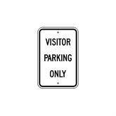 Parking Lot Signs Aluminum Visitor Parking Only Sign • 12"W x 18"L ,1 Each - Axiom Medical Supplies