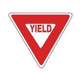 Parking Lot Signs Aluminum Yield Sign • 30"W x 30"L ,1 Each - Axiom Medical Supplies