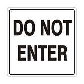 Parking Lot Signs Aluminum Do Not Enter Sign • 24"W x 24"L ,1 Each - Axiom Medical Supplies