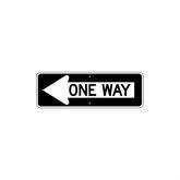 Parking Lot Signs Aluminum One Way Road Left Arrow Sign • 36"W x 12"L ,1 Each - Axiom Medical Supplies