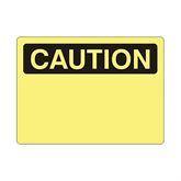 Location Signs Plastic Blank Caution Sign • 14"W x 10"L ,1 Each - Axiom Medical Supplies
