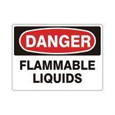 Location Signs Aluminum Flammable Liquids Sign • 20"W x 14"L ,1 Each - Axiom Medical Supplies