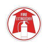 Floor/Wall Decals Fire Extinguisher ,1 Each - Axiom Medical Supplies