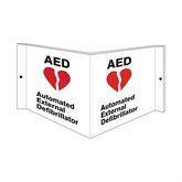 Projecting Wall Sign AED ,1 Each - Axiom Medical Supplies