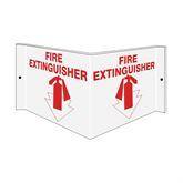 Projecting Wall Sign Fire Extinguisher ,1 Each - Axiom Medical Supplies