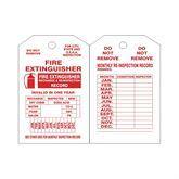 Fire Extinguisher Tags Fire Extinguisher • 3"W x 6"L ,1 Each - Axiom Medical Supplies