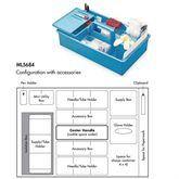 IsoBox To-Go Phlebotomy Tray with Built-in Handle To-Go • Midsize • 9.25"W x 16"L x 4"H ,1 Each - Axiom Medical Supplies