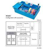 IsoBox To-Go Phlebotomy Tray with Built-in Handle To-Go • Large • 11.625"W x 17.325"L x 4"H ,1 Each - Axiom Medical Supplies