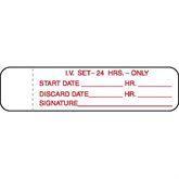 IV Tubing Labels - 24 Hrs 24 Hrs ,1000 / roll - Axiom Medical Supplies