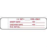 IV Tubing Labels - Blank Hrs ____ Hrs ,1000 / roll - Axiom Medical Supplies