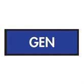 Specialty Code Sheet of Instrument Tape "GEN" on Royal Blue ,1 / sheet - Axiom Medical Supplies