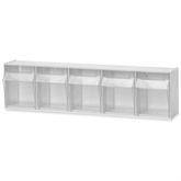 Tilt Bins 5-Bin Unit • Bin Size: 4"W x 3.75"D x 6"H ,1 Each - Axiom Medical Supplies