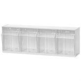 Tilt Bins 4-Bin Unit • Bin Size: 5"W x 5"D x 7.5"H ,1 Each - Axiom Medical Supplies