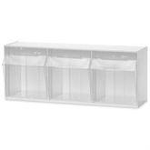 Tilt Bins 3-Bin Unit • Bin Size: 7"W x 6"D x 8.5"H ,1 Each - Axiom Medical Supplies