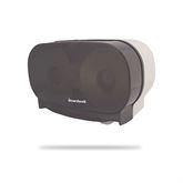 Double Standard Toilet Paper Dispenser Standard Twin Toilet Tissue Dispenser, Smoke Black ,1 Each - Axiom Medical Supplies