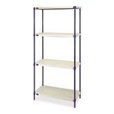 Plastic Mat Wire Shelving 30"W x 24"D x 72"H ,1 Each - Axiom Medical Supplies
