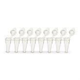 PCR Tubes with Individual Dome Caps Low Profile • Flat Cap • Clear ,120 / pk - Axiom Medical Supplies