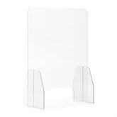 MarketLab Portable Sneeze Guard with Cutout 23.5"W x 11.5"D x 31"H ,1 Each - Axiom Medical Supplies