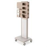 MarketLab Mobile Isolation Station Stand With MarketLab Antimicrobial Isolation Station • 22.125"W x 13.5"D x 59.5"H ,1 Each - Axiom Medical Supplies
