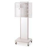 MarketLab Mobile Isolation Station Stand With MarketLab Locking Isolation Station • 23"W x 13.5"D x 59.5"H ,1 Each - Axiom Medical Supplies