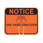 Single Sided Cone Signs Notice Use Hand Sanitizer ,1 Each - Axiom Medical Supplies