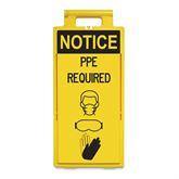 2' x 4' Floor Signs Notice PPE Required ,1 Each - Axiom Medical Supplies