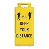 2' x 4' Floor Signs Keep Your Distance ,1 Each - Axiom Medical Supplies