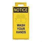 2' x 4' Floor Signs Notice Wash Your Hands ,1 Each - Axiom Medical Supplies