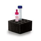 Foam Tube Racks For 16mm-17mm Tubes For 16mm-17mm Tubes • 2"H ,5 / pk - Axiom Medical Supplies