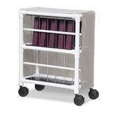 Premium PVC Chart Racks 10-Chart Capacity • 29"W x 15"D x 37"H ,1 Each - Axiom Medical Supplies