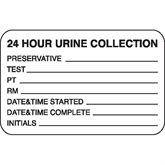 Urine Collection Labels MarketLab 24Hr Urine Collection Label PK1000 ,1000 / pk - Axiom Medical Supplies