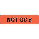 Reagent Labels MarketLab Not QC'd Label, Orange PK1000 ,1000 / pk - Axiom Medical Supplies