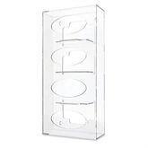 Quad Side-Loading Acrylic Glove Dispenser Quad • 10.125"W x 4.125"D x 21.25"H ,1 Each - Axiom Medical Supplies