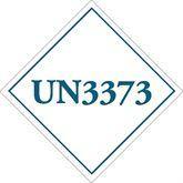 Transport Labels "UN3373" Label • 2.25"W x 2.25"H ,250 / pk - Axiom Medical Supplies