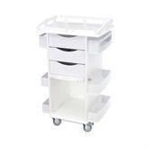 Deluxe Storage Cart with Guard Rails Deluxe Cart with Guard Rails • 23"W x 19.375"D x 38"H ,1 Each - Axiom Medical Supplies