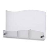 Horizontal Triple Brochure Rack Frost Triple Brochure Display • 14.5"W x 2.625"D x 14.5"H ,1 Each - Axiom Medical Supplies