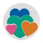 "Hearts" Award Stickers Hearts ,200 / roll - Axiom Medical Supplies