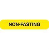 NON-FASTING Phlebotomy/Specimen Receiving Labels "NON-FASTING" • Yellow with black text • 1.625"W x 0.375"H ,1000 / pk - Axiom Medical Supplies