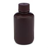 Round Narrow Mouth Amber HDPE Bottles 125mL ,12 / pk - Axiom Medical Supplies